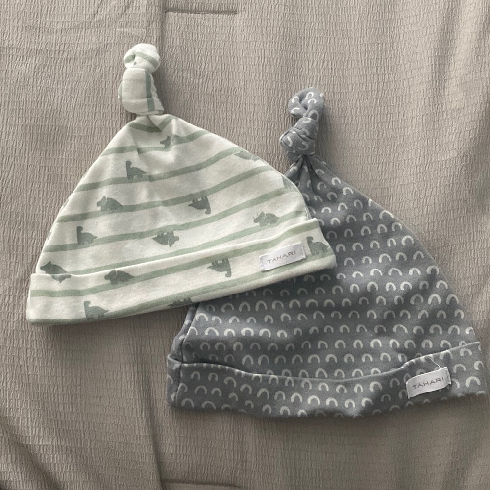 Tahari baby hats
